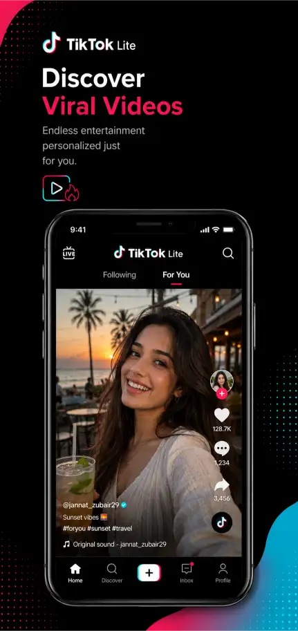 TikTok Lite APK Latest Version Download for Android 3 screenshot image of discover viral videos on tiktok