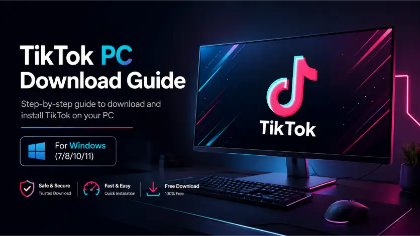 Download TikTok PC Latest Version 2026 for Windows (7/8/10/11)Â 1 featured image of tiktok pc download latest version for windows